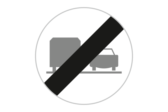 Überholverbot für Lastkraftfahrzeuge Ende