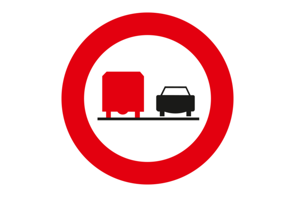 Überholverbot für Lastkraftfahrzeuge