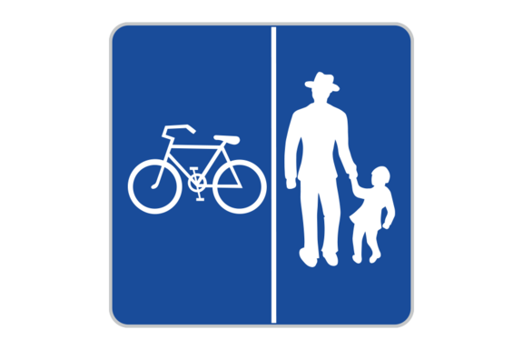 Geh- und Radweg ohne Benützungspflicht