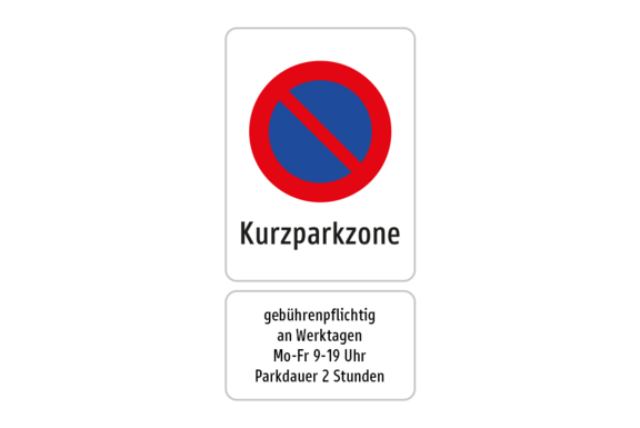 Kostenpflichtige Kurzparkzone