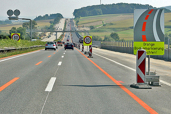 Autobahnbaustelle