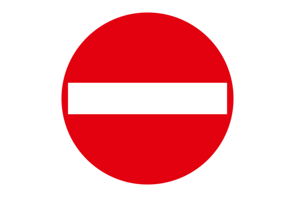 Einfahrt verboten