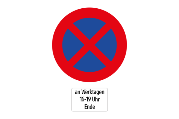 Halten und Parken verboten