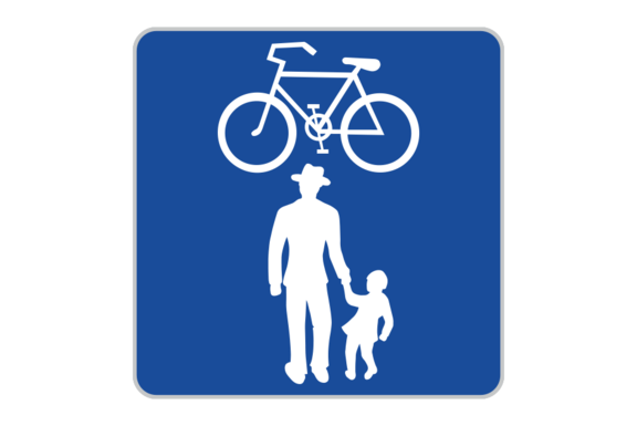 Geh- und Radweg ohne Benützungspflicht