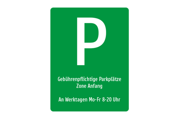 Grüne Parkzone 