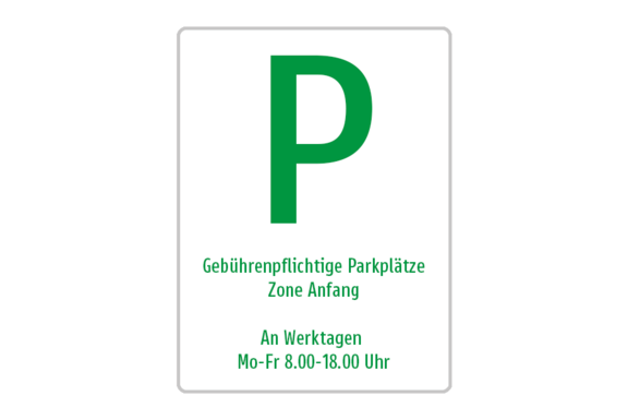 Grüne Parkzone