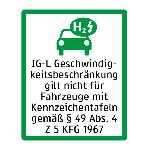 Ausnahme bei IG-L-Geschwindigkeitsbeschränkungen