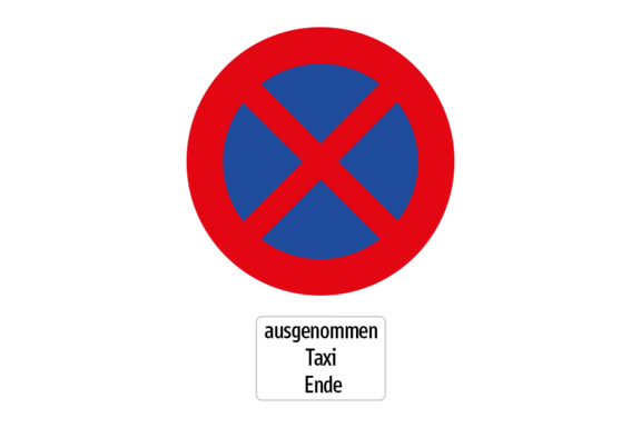 Halten und Parken verboten