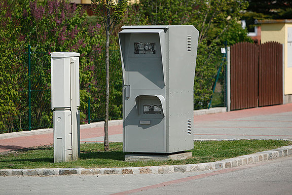 Radargerät am Straßenrand