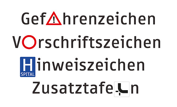 Verkehrszeichen in Österreich